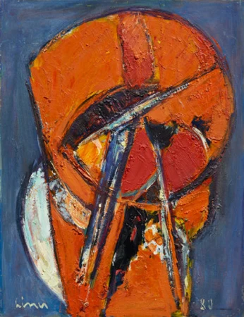 Komposition orange, 1980