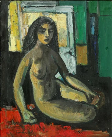 Sitzender weiblicher Akt, 1957