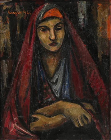 Nordafrikanerin mit verschränkten Armen, 1946