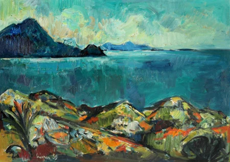 Blick auf das korsische Meer, 1959