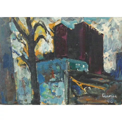 Carl Liner junior — Landschaft mit Haus.