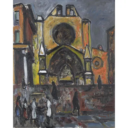Carl Liner junior — Vor der Kathedrale von Tarragona.