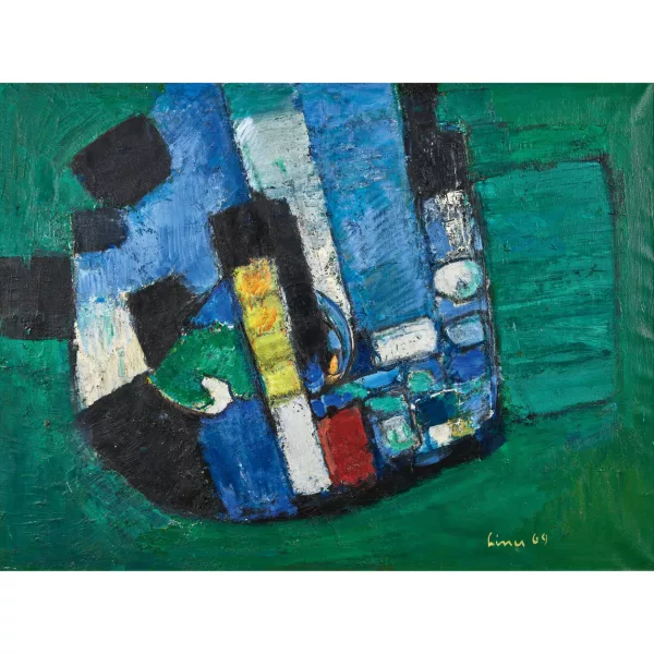 Carl Liner junior — "Komposition grün/blau".