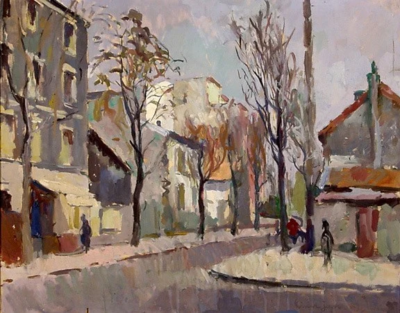 Carl Liner — Strasse in Montrouge, Paris, 1943