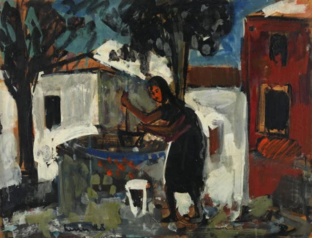Am Dorfbrunnen, 1948