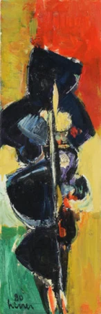 Komposition gelb-orange-grün, 1980