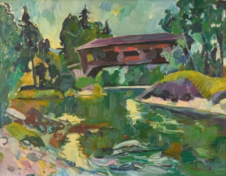 Holzbrücke, 1958