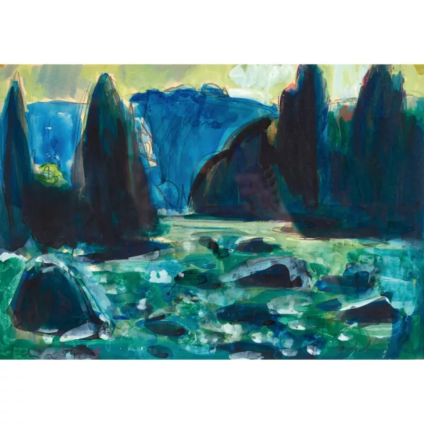 Carl Liner junior — Flusslandschaft.