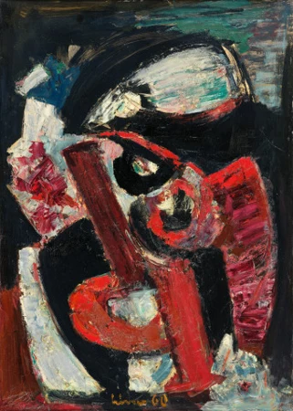 Komposition schwarz-rot-weiss, 1960