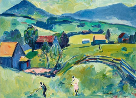 Appenzeller Landschaft mit Fäneren und Kamor