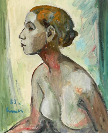 Sitzender Halbakt, 1953