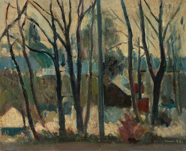Carl Liner junior — Bäume im Vorfrühling, 1945