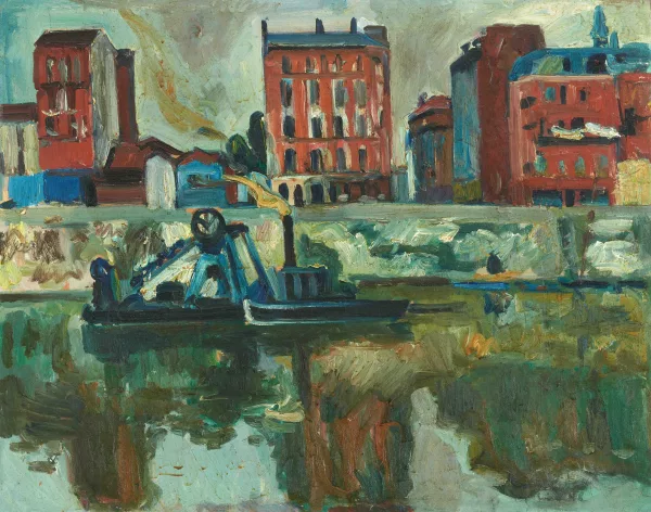 Carl Liner junior — Bateaux de chantier sur la Seine à Paris