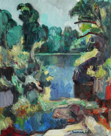 Waldweiher auf Korsika, 1958