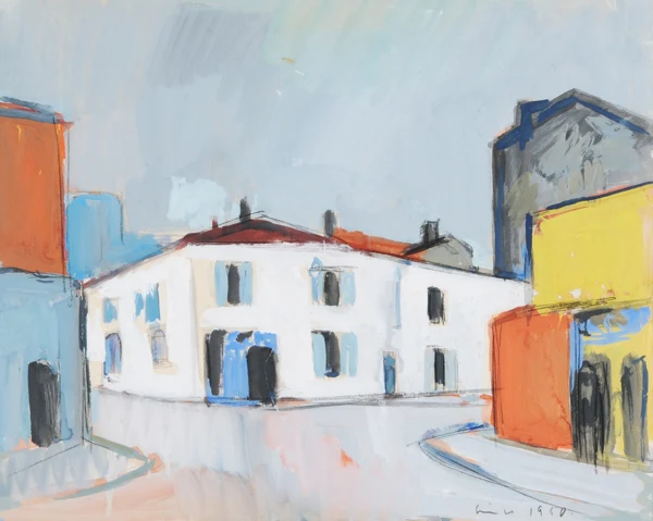 Carl Liner — Südliche Dorfansicht, 1950