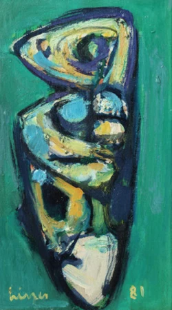 Komposition grün-gelb-blau, 1981