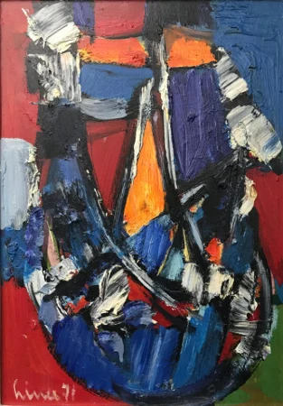 Abstraktion rot-blau, 1971