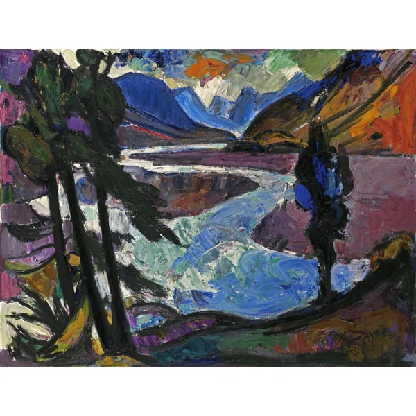 Carl Liner junior — ENGADIN GEGEN MORATSCH, 1955 ENGADIN TOWARDS MORATSCH, 1955