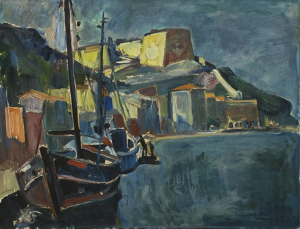 Carl Liner junior — Hafenansicht, 1958
