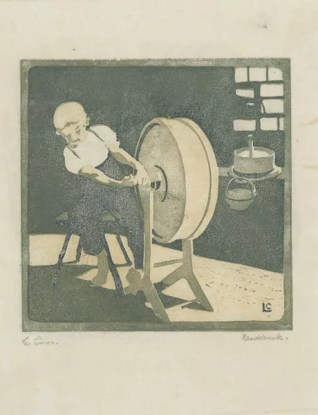 Carl Liner senior — Handbub mit Butterfass