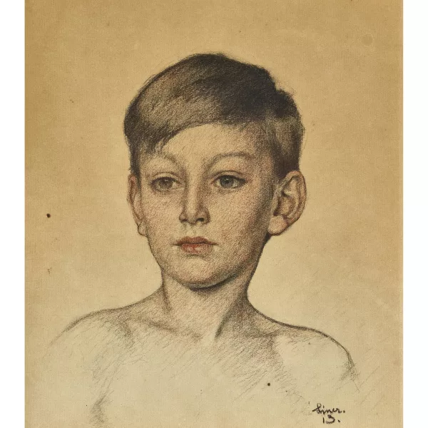 Carl Liner senior — Brustbildnis eines Knaben.