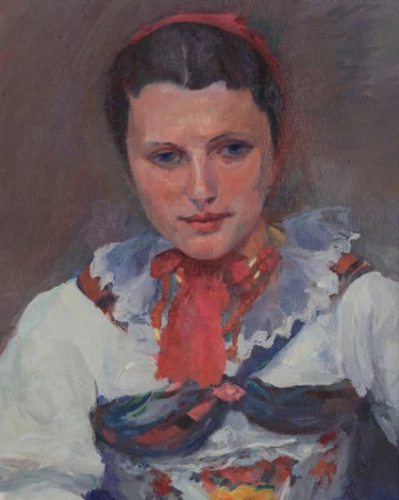 Junge Frau in Tracht