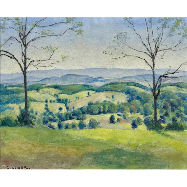 Carl Liner senior — Weite Frühlingslandschaft.