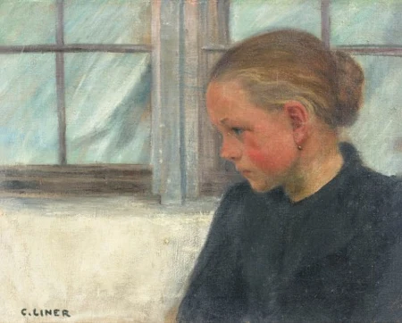 Mädchen am Fenster