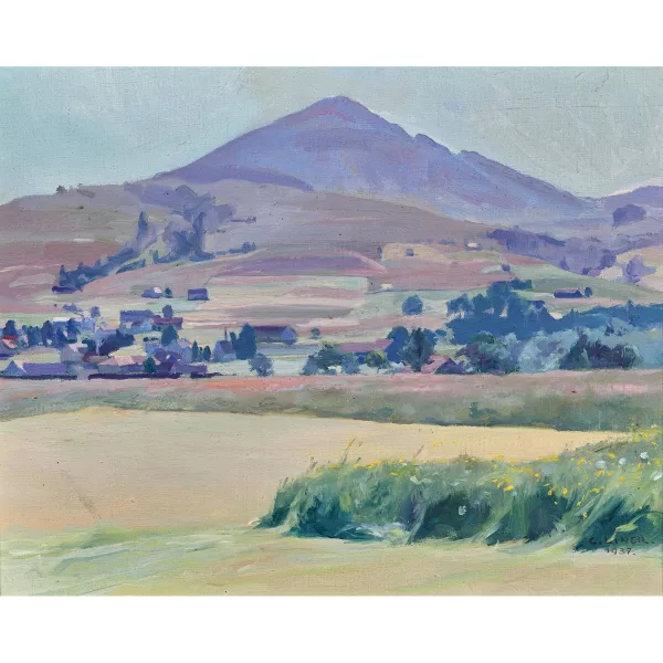 Carl Liner senior — Appenzeller Landschaft mit Berg.