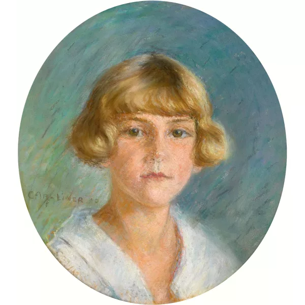 Carl Liner senior — Porträt einer jungen Frau.