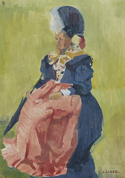 Carl Liner senior — Appenzellerin in Tracht