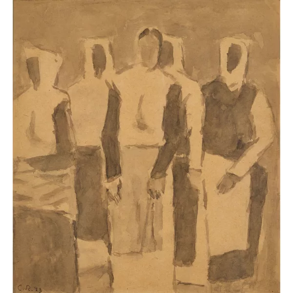Carl Roesch — Frauen mit Kopftüchern.