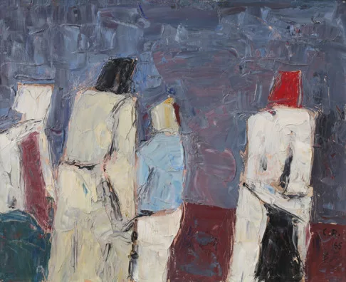 Carl Roesch — Heimkehrende Bäurinnen, 1965