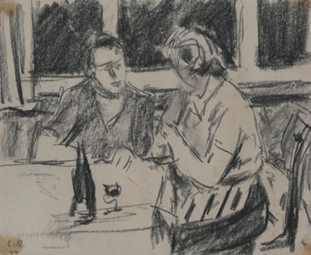 Gespräch am Tisch, 1944
