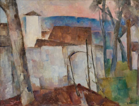 Burg in Landschaft, um 1916/20