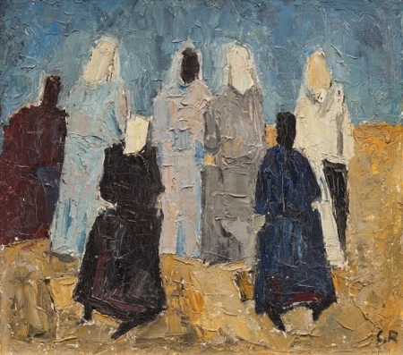 Gruppe von Bäurinnen, 1960