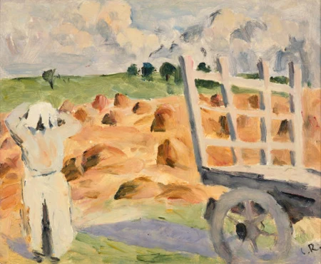 Bäuerin mit Wagen