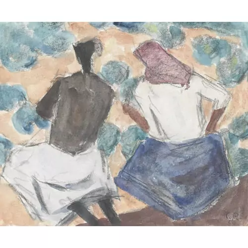 Frauen bei der Arbeit im Gemüsebeet