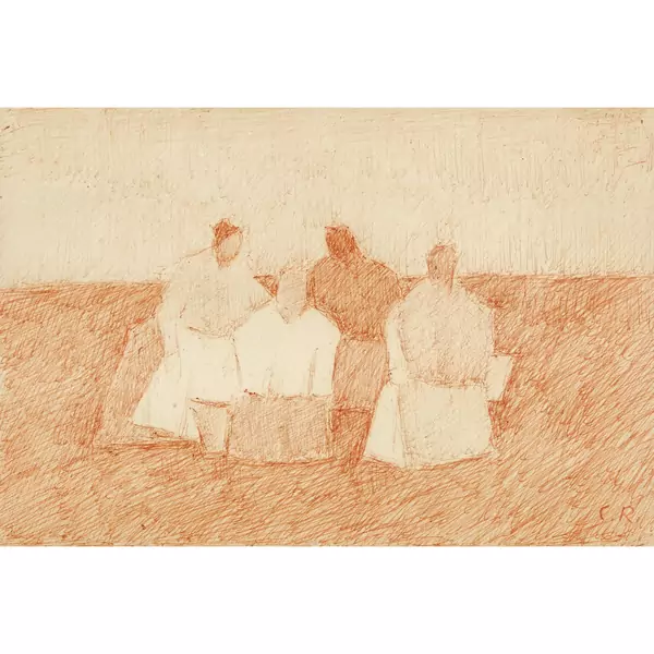 Sitzende Frauen
