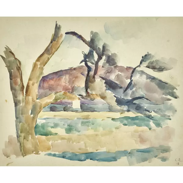 Landschaft mit Baum
