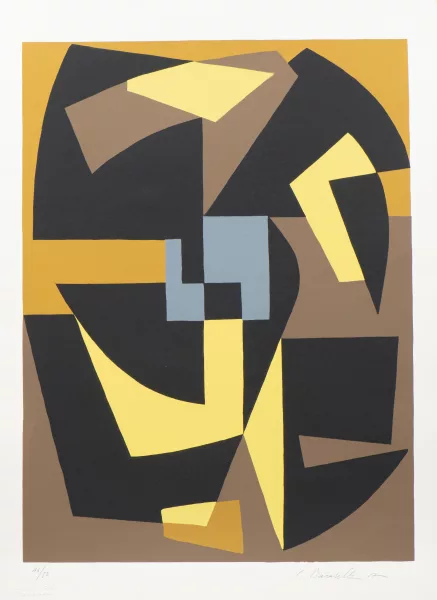 Carlo Baratelli — Carlo BARATELLI (1926), 'Sans titre', sérigraphie couleur