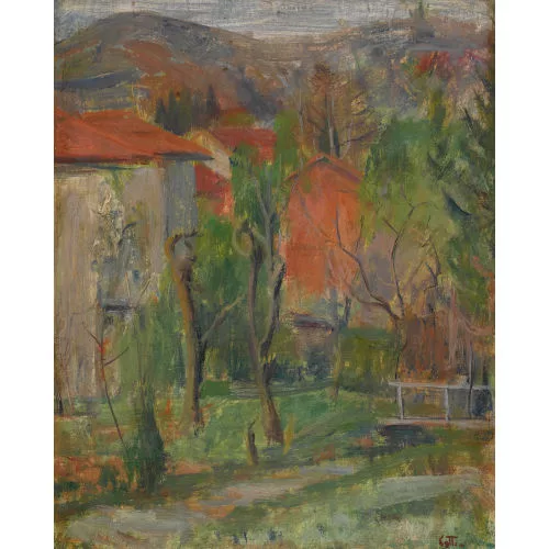 Carlo Cotti — "Studio paesaggio alla Bozzoreda".