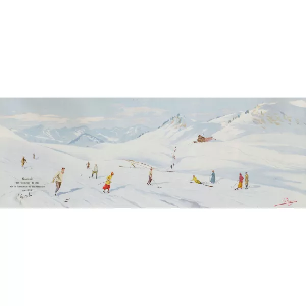 Carlo Pellegrini — "Souvenir des Courses de Ski de la Garnison de St-Maurice".
