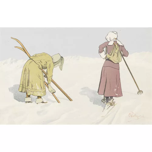 Carlo Pellegrini — Skifahrerinnen.