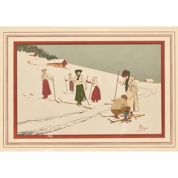Carlo Pellegrini — Beim Skifahren.