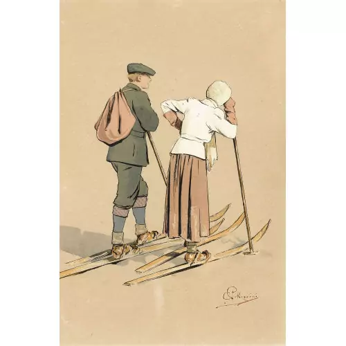 Die Skifahrer