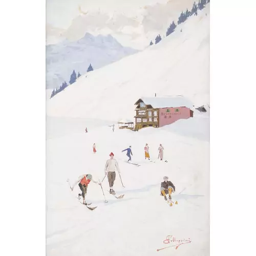 Die Skiabfahrt