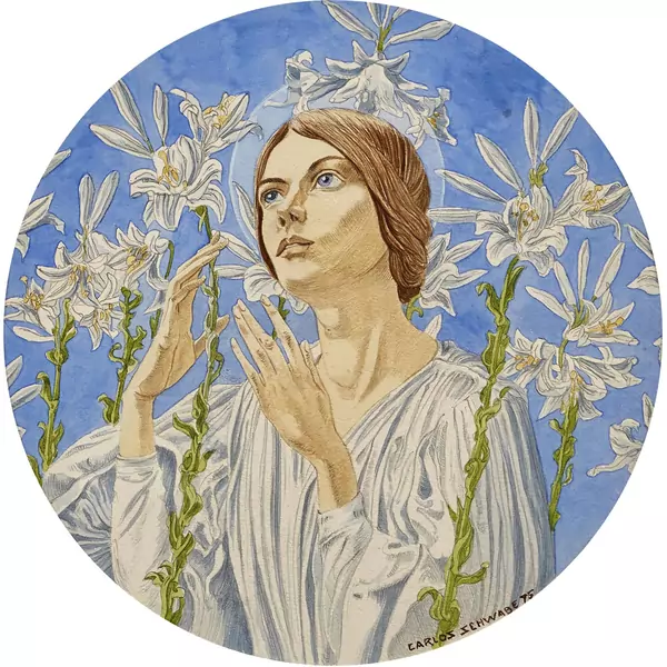 Vierge aux lys