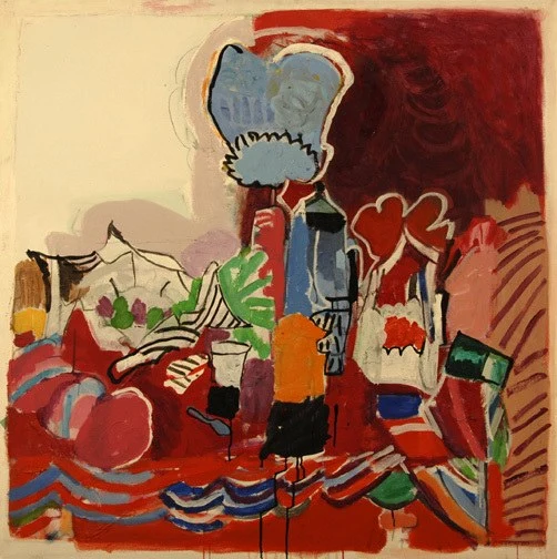 Carlotta Stocker — Rotes Stillleben III, um 1970