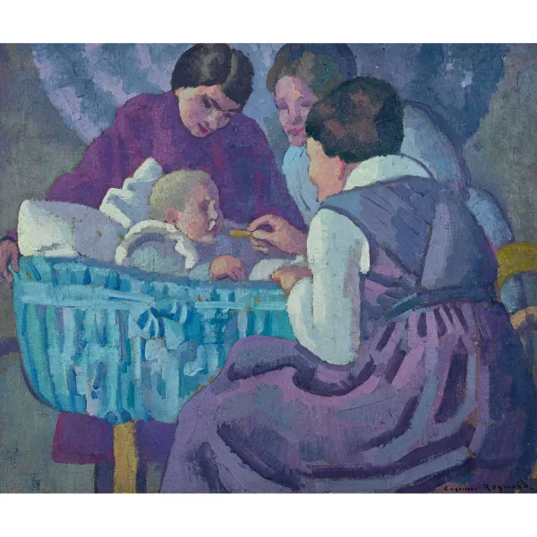 Casimir Reymond — "Le berceau bleu".